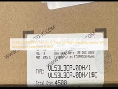 VL53L3CAV0DH/1 Sensor IC Zeit des Fluges Reichweitensensor mit Multitarget-Erkennung LGA12