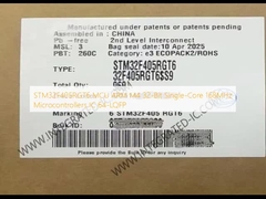 ARM M4 STM32F405RGT6 MCU einkernige 168MHz 32-Bit-Mikroregler IC 64-LQFP