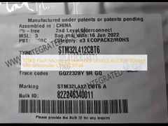 128KB greller Mikroregler-Chip LQFP48 des Mikroregler-MCU STM32L412CBT6 80MHz