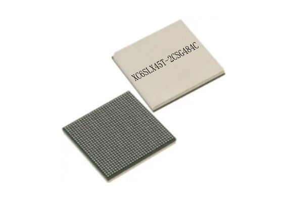 Spartanischer 6 feldprogrammierbarer Chip LXT XC6SLX45T-2CSG484C der Gatteranordnungs-484FBGA IC