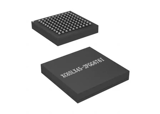 Chip Integrated Circuit XC6SLX45-2FGG676I bettete feldprogrammierbare Gatteranordnung IC ein