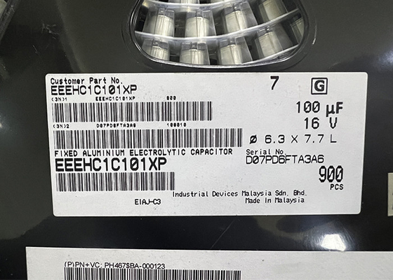 100uF Aluminiumchip der integrierten Schaltung der Elektrolytkondensator-EEEHC1C101XP SMD