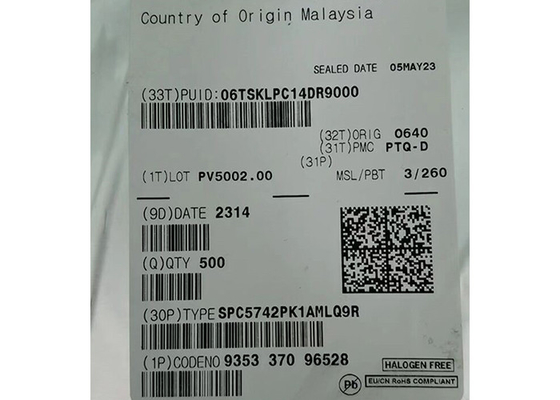 SPC 5742PK1AMLQ9R 32-Bit-Dual-Core 200 MHz eingebettete Mikrocontroller IC 144-LQFP