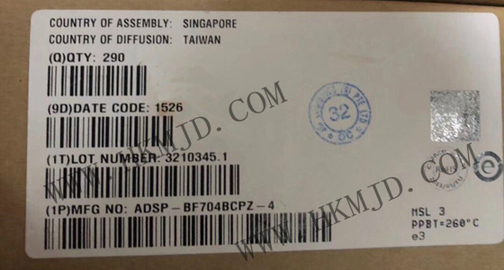 Mikrocontroller MCU ADSP-BF704BCPZ-4 Low Power 400MHz Blackfin eingebetteter Prozessor mit 512KByte L2 SRAM