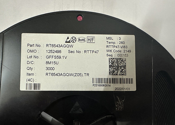 Integrierter Schaltkreislauf RT6543AGQW Hocheffizienz Single Synchronous Buck PWM Controller
