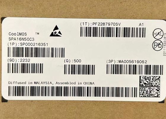 Integrierte Schaltkreis-Chip SPA16N50C3 560V N-Kanal-MOSFET-Transistor