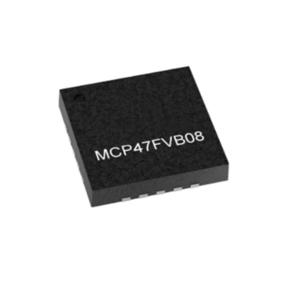 Integrierter Schaltkreis-Chip MCP47FVB08-E/MQ 8-Bit-Oktal-Ausgang DAC mit I2C-Schnittstelle