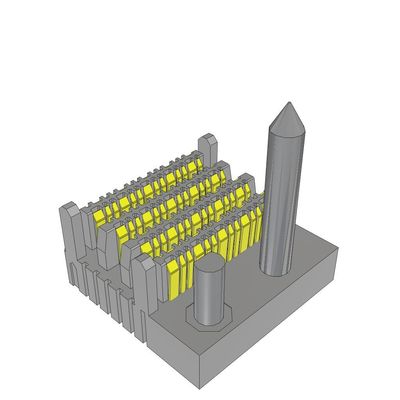 Anschlüsse EBTM-4-08-2.0-S-VT-1-L-G 2mm Hochgeschwindigkeits-Hintergrund-Vertikalkopf 64POS