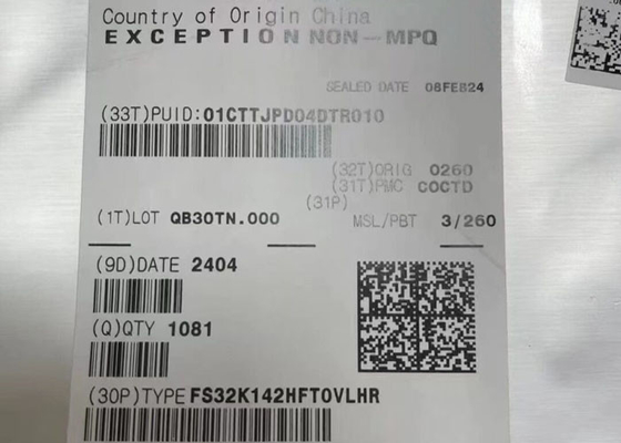 Mikrocontroller MCU FS32K142HFT0VLHR S32K1 Mikrocontroller für die Automobilindustrie