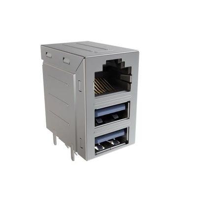 RJE361882305 Steckverbinder Modular Jack Steckverbinder 8POS Combo-Stacked Steckverbinder