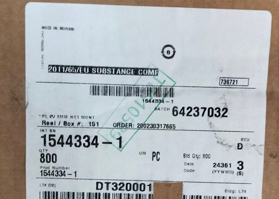 1544334-1 Steckverbinder 2POS AMP Fahrzeuggehäuse 12 mm Fahrzeugsteckverbinder