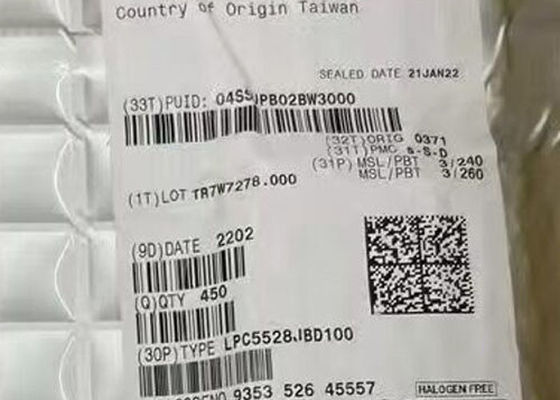 LPC5528JBD100 Mikrocontroller MCU 150MHz Arm Cortex-M33 Mikrocontroller HLQFP-100