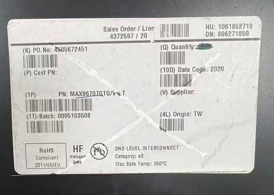 MAX96707GTG Integrierter Schaltkreislauf-Chip 14-Bit-GMSL-Serialisierer mit Koax-/STP-Kabelantrieb