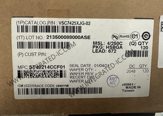 Ethernet-IC VSC7425XJG-02 10 Port Managed Layer 2-Ethernet-Switch-IC mit 12 Transceiver BGA-672