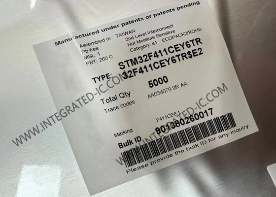 Mikrocontroller MCU STM32F411CEY6TR 32 Bit Einzelkern Mikrocontroller IC UFBGA49