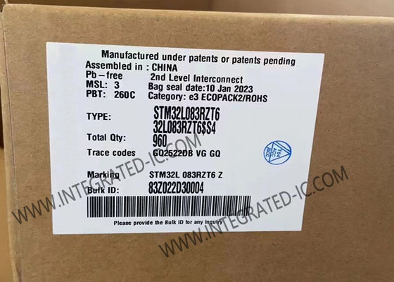 STM32L083RZT6 Mikrocontroller MCU 32MHz 32-Bit Leistungsmikrocontroller LQFP-64