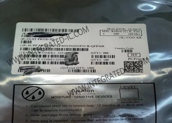 EFM32ZG222F32-B-QFP48R Mikrocontroller MCU EFM32 Zero Gecko 32-Bit Mikrocontroller