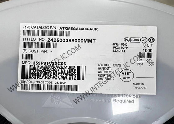 ATXMEGA64C3-AUR Mikrocontroller MCU 8-Bit 32MHz Mikrocontroller TQFP-64 Paket