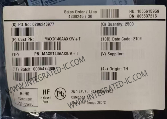 MAX9140AAXK Integrierter Schaltkreislauf Chip 40ns Einkanal-Hochgeschwindigkeits-Vergleicher SC-70-5