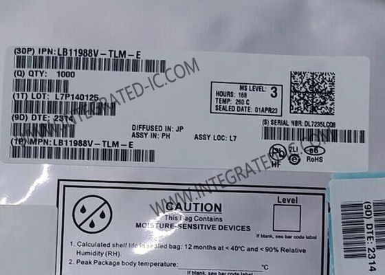 LB11988V Integrierter Schaltkreis Chip Ventilator Motor Treiber 1.3A Monolithische digitale IC