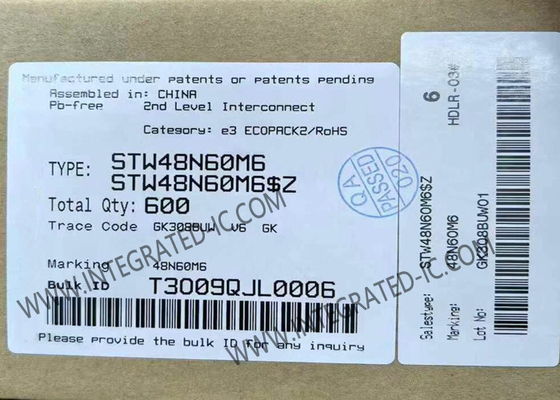 STW48N60M6 Integrierter Schaltkreis-Chip N-Kanal 600V 39A Leistungs-MOSFET-Transistoren