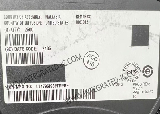LT1796IS8 Integrierter Schaltkreislauf Chip 125kbps Überspannungsfehlergeschützter CAN-Transceiver