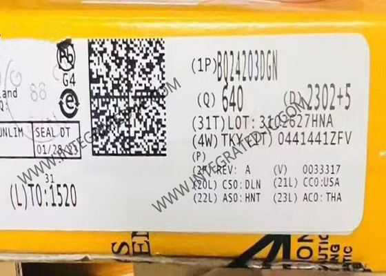 BQ24203DGN Integrierter Schaltkreislauf Chip 500mA Batterielader HVSSOP8 Li-Ionen-Lineallader