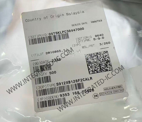 S912XB128F2CALR Mikrocontroller MCU 40MHz S12XB 16-Bit Mikrocontroller MCU