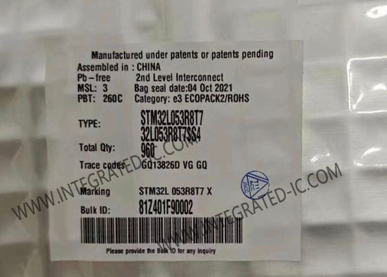 STM32L053R8T7 Mikrocontroller MCU 32-Bit Single-Core ARM Cortex-M0 STM32L0 MCU