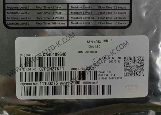 SFH4053 Integrierter Schaltkreislauf-Chip 1,6 V 70 mA Hochleistungs-Infrarot-Sender