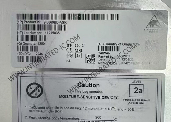 SI8660BD-ASR Integrierter Schaltkreis Chip 5000Vrms Sechs-Kanal-Digitalisolatoren SOIC16