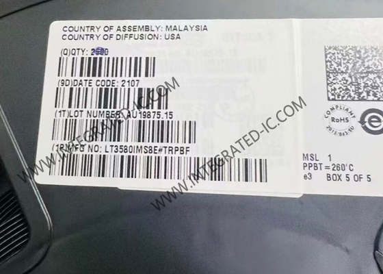 LT3580IMS8E Integrierter Schaltkreis Chip Synchroner Aufwärts- / Abwärts-DC/DC-Wandler