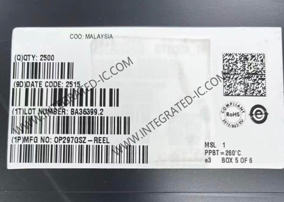 OP297GSZ Integrierter Schaltkreis-Chip, Präzisions-Dual-Kanal-Operationsverstärker mit niedrigem Ruhestrom