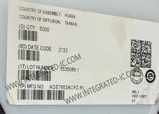 ADE7953ACPZ Integrierter Schaltkreis-Chip Einphasen-Multifunktions-Mess-IC mit Neutralstrommessung