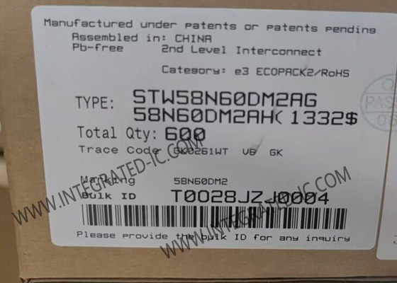 STW58N60DM2AG Integrierter Schaltkreislauf-Chip Automotive N-Kanal 600V 50A Leistung MOSFET Transistoren