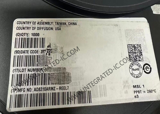 AD8310ARMZ Integrierter Schaltkreislauf 95dB Logarithmusverstärker MSOP8 HF-Leistungsmelder