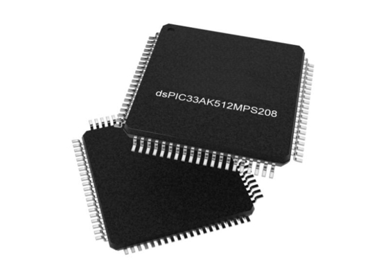 DSPIC33AK512MPS208-I/PT Mikrocontroller MCU Hochleistungs-32-Bit-Single-Core-DSC TQFP80