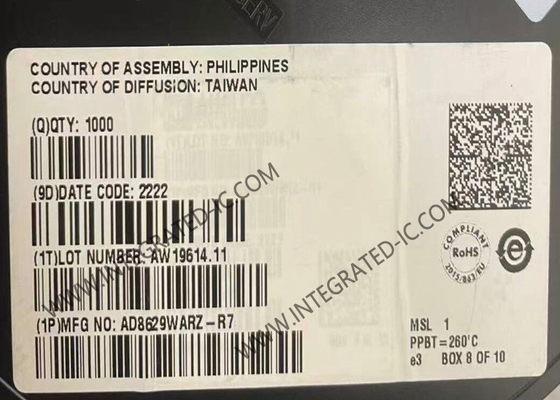 AD8629WARZ Integrierter Schaltkreis Chip Bias Strom Op Ampere SOIC8 Betriebsverstärker