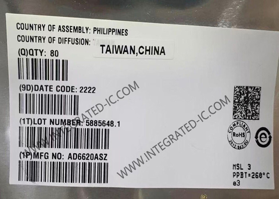 AD6620ASZ Integrierter Schaltkreislauf Chip 65MSPS Digitaler Empfangssignalprozessor