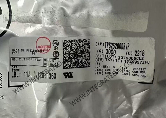 TPS25200DRVR Integrierter Schaltkreislauf Chip 5V eFuse mit präzise einstellbarem Stromgrenzwert und Überspannungsklemme