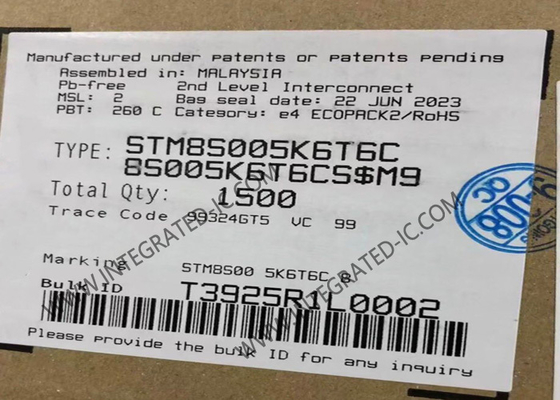 STM8S005K6T6C Mikrocontroller MCU 8-Bit Mikrocontroller IC Mainstream Value Line 8-Bit MCU