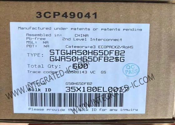 Integrierte Schaltkreis-Chip STGWA50H65DFB2 Trench Gate Field Stop Hochgeschwindigkeit HB2 IGBT