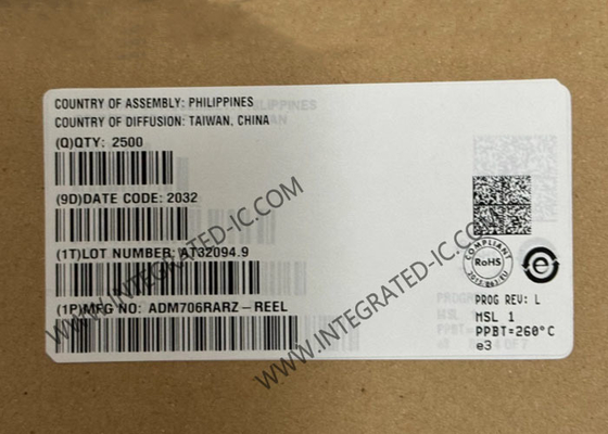 ADM706RARZ Integrierter Schaltkreis Chip Mikroprozessor-Überwachungsschaltung 3V-Spannungsmonitore