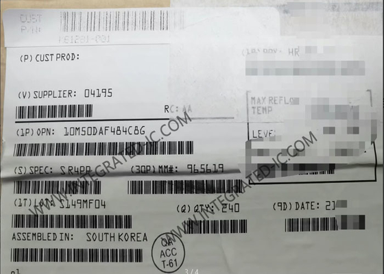 Macht-leistungsfähiges feldprogrammierbares Paket der 10M50DAF484C8G Gatteranordnungs-484-BGA