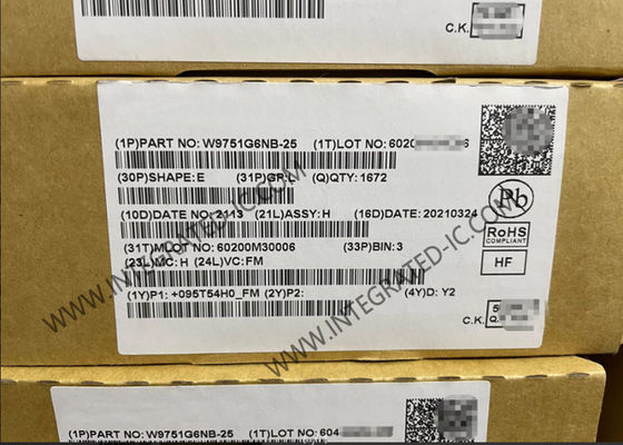 W9751G6NB-25 Speicher-IC Chip 512Mbit Parallel SDRAM DDR2 Speicher-IC