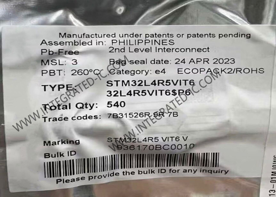 STM32L4R5VIT6 Mikrocontroller MCU Ultra Low Power Mikrocontroller Chip 100LQFP