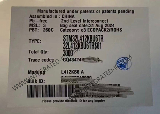 STM32L412KBU6TR Mikrocontroller MCU Hochleistung 32-Bit 80MHz ARM Cortex-M4