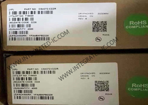 CS4272-CZZR Integrierter Schaltkreis-Chip 24-Bit 192kHz Integrierter Stereo-Audio-CODEC