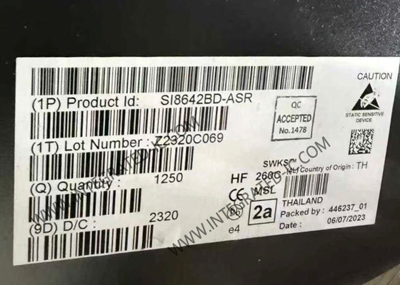 SI8642BD-ASR Integrierter Schaltkreislauf Chip Niedrigleistung Vierkanal 150Mbps Digitale Isolatoren