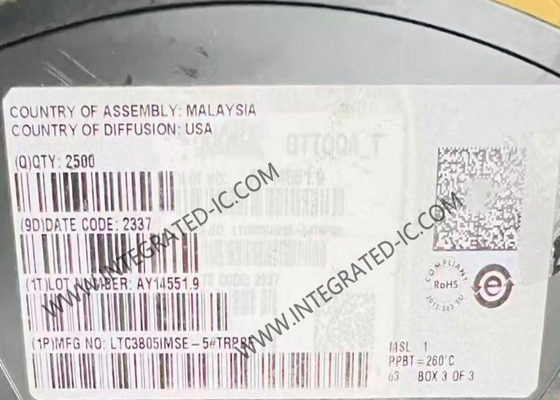 LTC3805IMSE-5 Integrierter Schaltkreis Chip Einstellbarer Frequenz Current Mode Flyback/Boost/SEPIC DC/DC Controller
